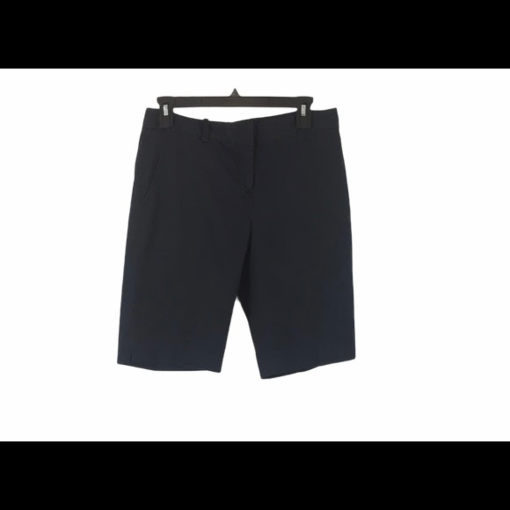 BCBG Maxazria Dark Blue Bermuda Walking Shorts